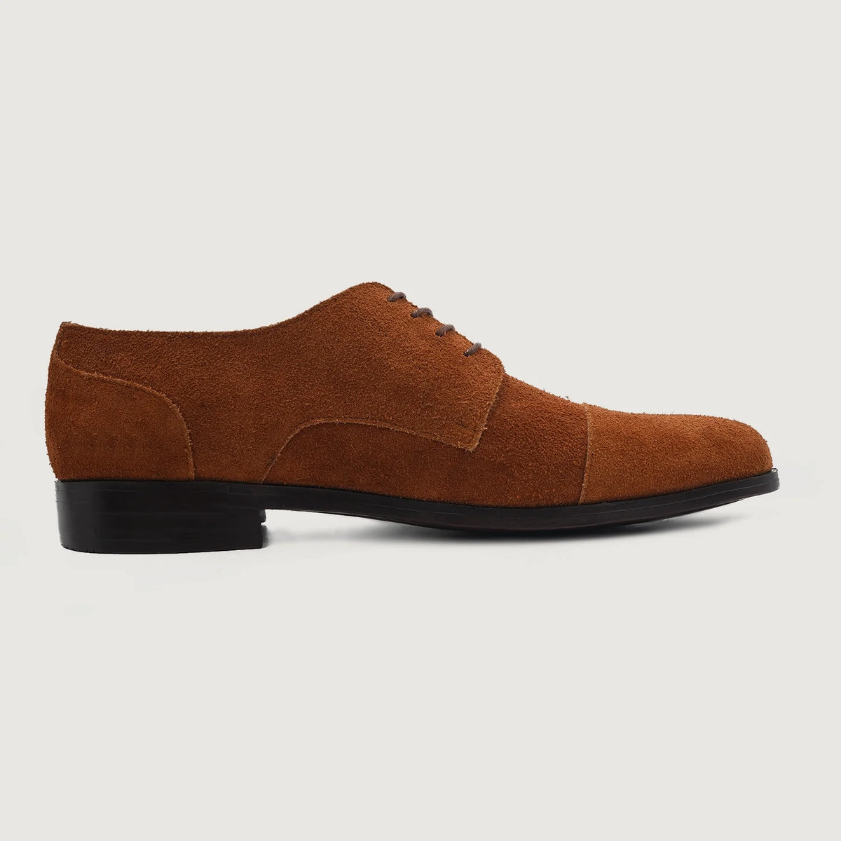 Brown Goatskin Suede Leather Shoes - بناء غوديير ويلت المتين وتفاصيل مقدمة الحذاء