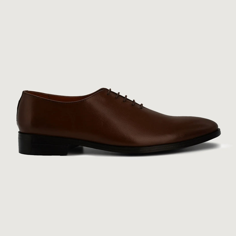 Director Wholecut بني Leather Shoes رجالي