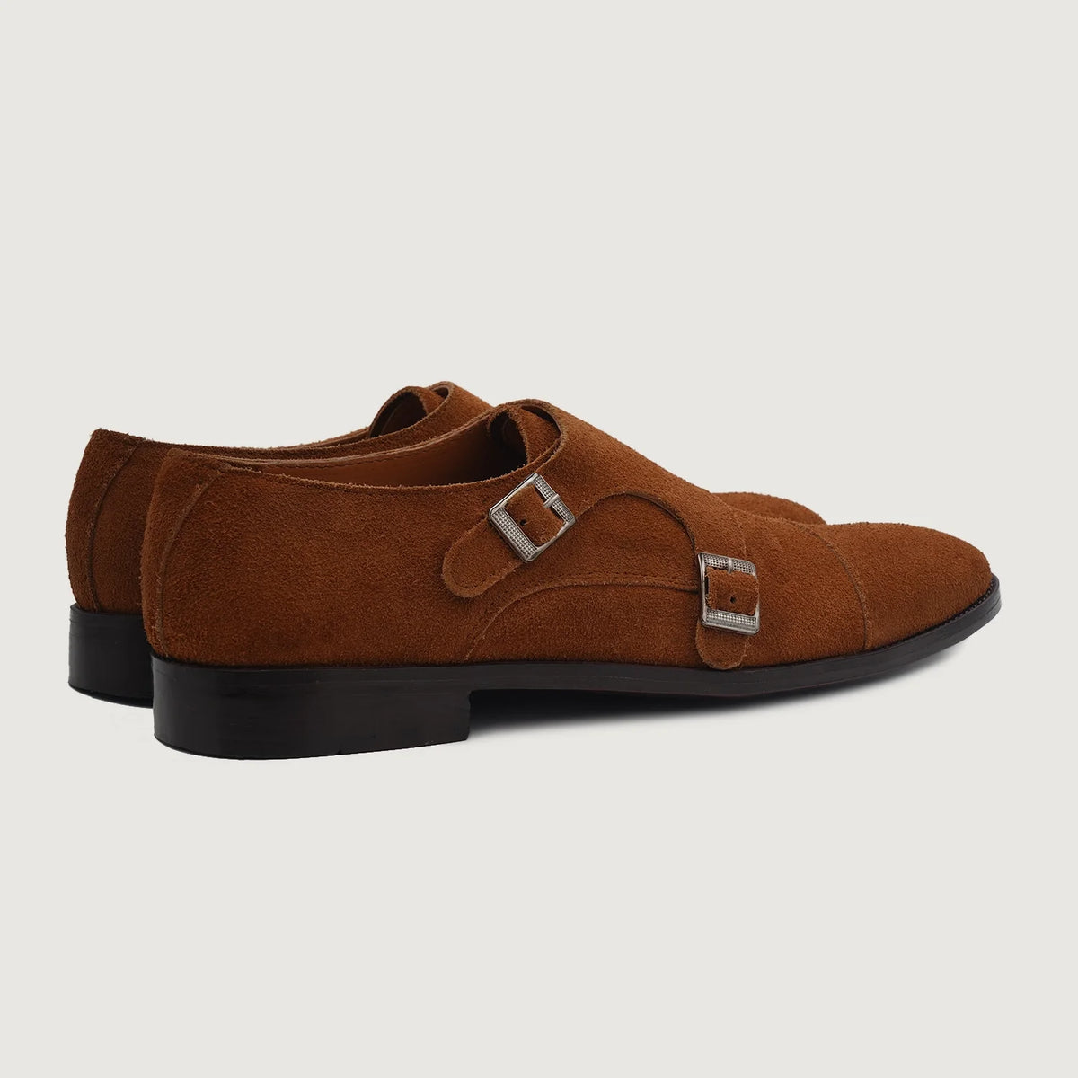 Boston أحذية جلدية كلاسيكية بني Suede أحذية جلدية كلاسيكية For Men - دعامة الكعب المقواة وتفاصيل الخياطة المزدوجة الدقيقة