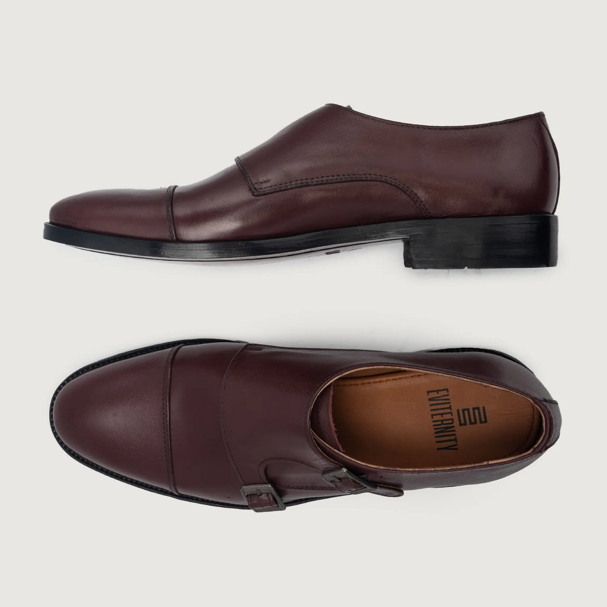 High-Traction Rubber Outsole & Lug Tread Pattern on Boston أحذية جلدية كلاسيكية عنابي أحذية جلدية كلاسيكية For Men