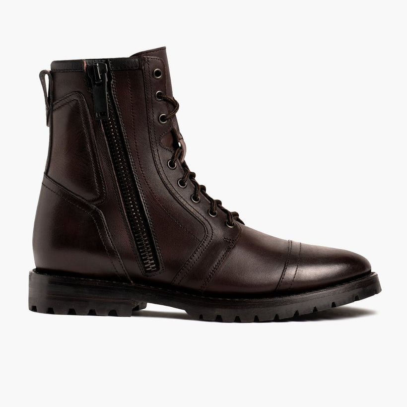 Casa Moto Old English Leather Boots رجالي