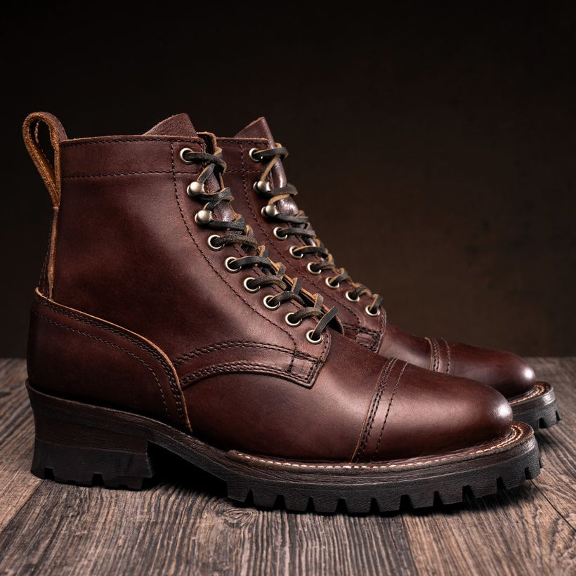 Challenger Whiskey Leather Boots رجالي