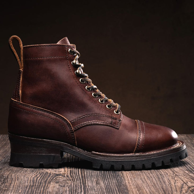 Challenger Whiskey Leather Boots رجالي