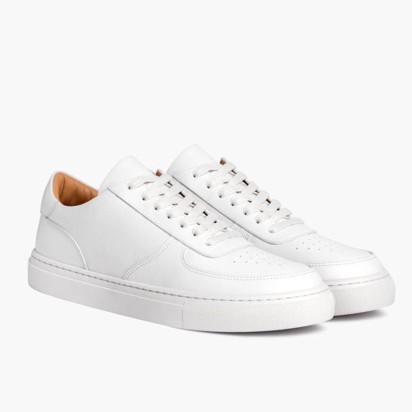 Court White Leather Sneakers رجالي