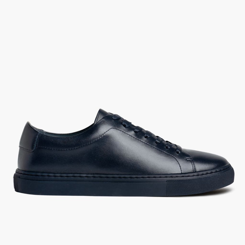 Encore Navy Leather Sneakers رجالي