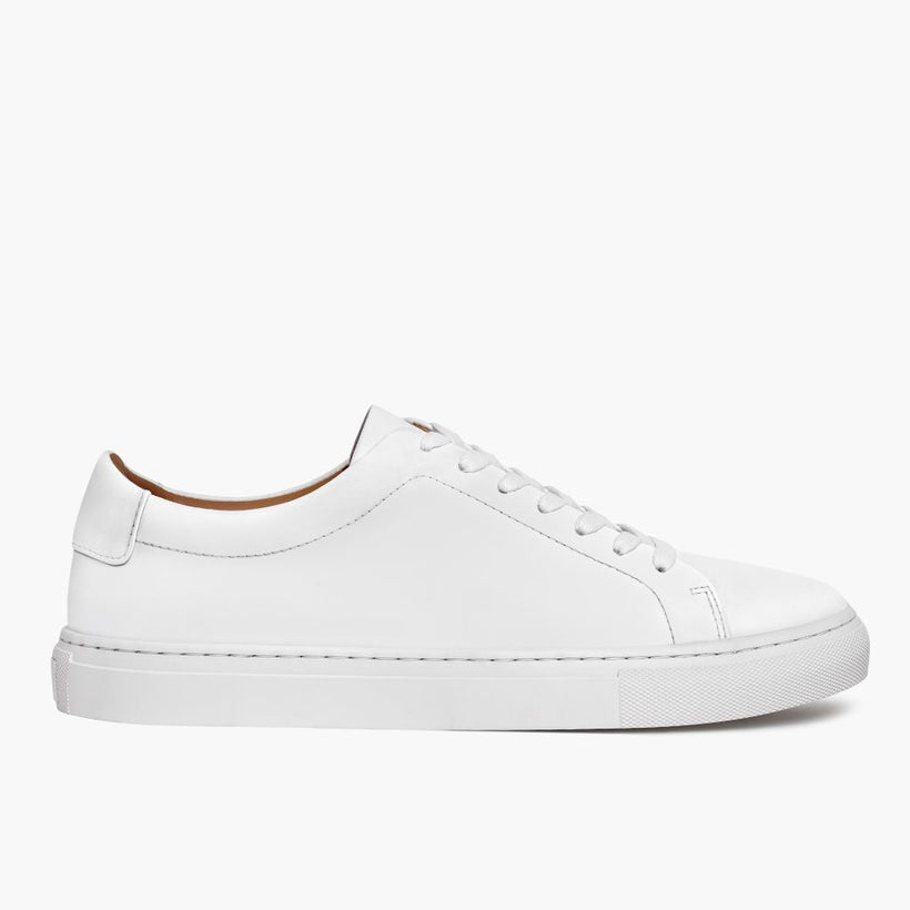 Encore White Leather Sneakers رجالي