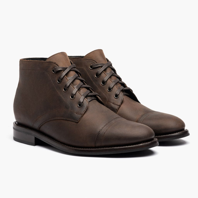 Cadet Tobacco Leather Boots رجالي