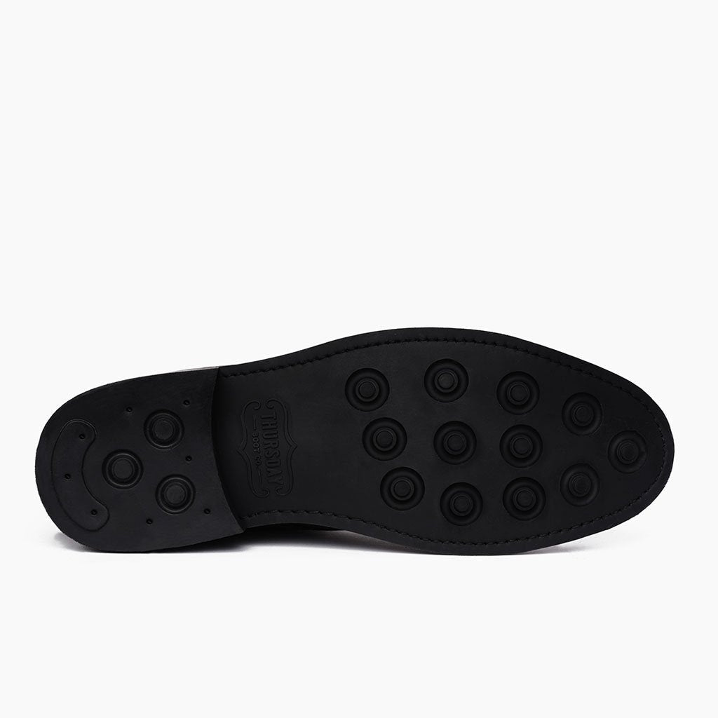 High-Traction Rubber Outsole & Lug Tread Pattern on Cadet Tobacco أحذية بوت جلدية رجالي