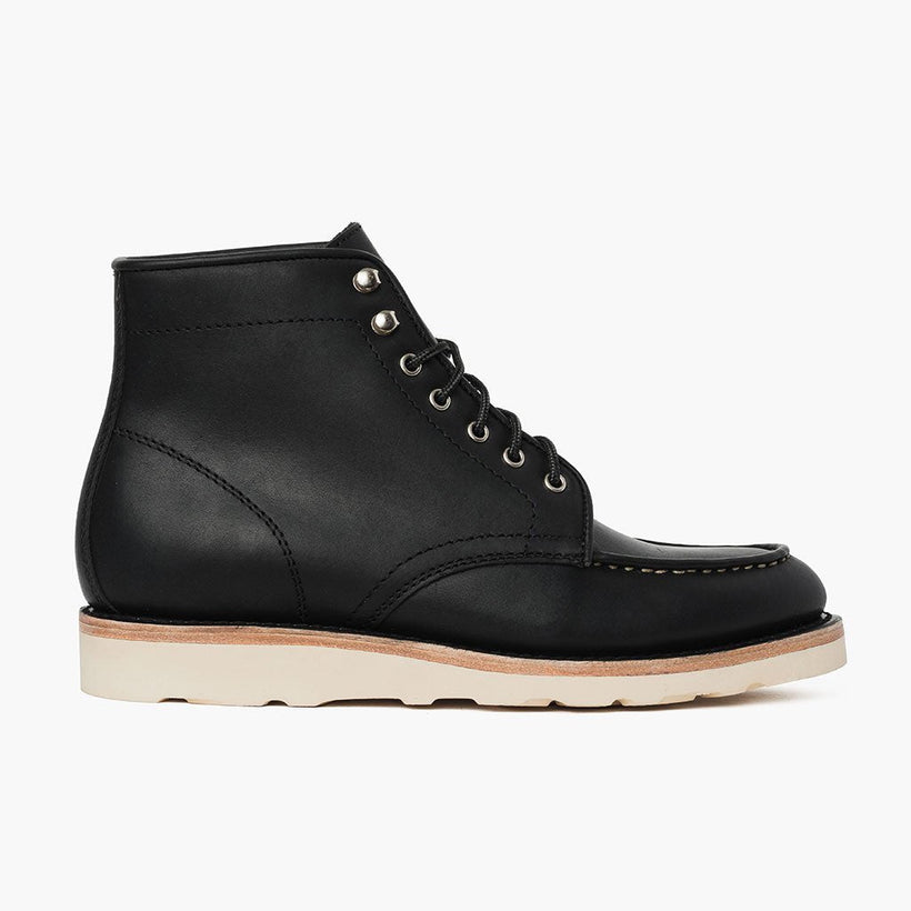 Diplomat أسود Matte Leather Boots رجالي
