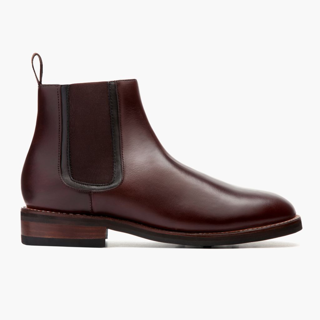 Brown Full-Grain leather Boots - بناء غوديير ويلت المتين وتفاصيل مقدمة الحذاء