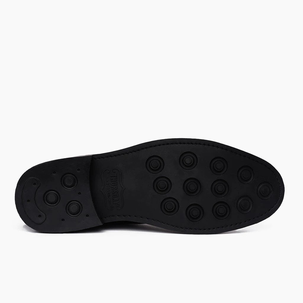 High-Traction Rubber Outsole & Lug Tread Pattern on Duke Chocolate Suede أحذية بوت جلدية رجالي