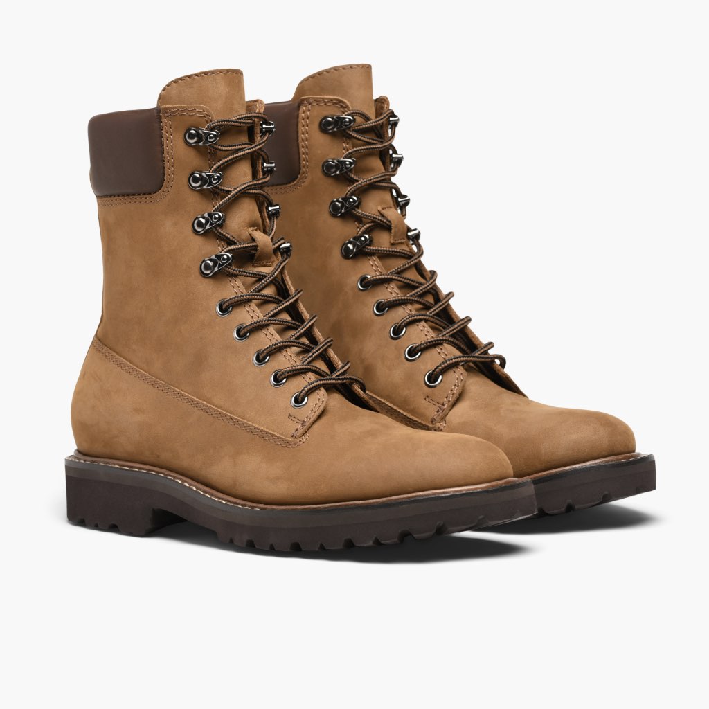 Explorer Cedar Leather Boots in Classic Full-Grain Leather - Lateral Side Profile View | Buy Online