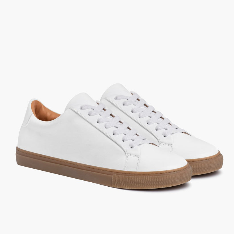 Legacy White Leather Sneakers رجالي