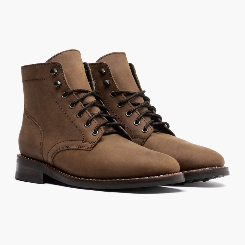 President Saddlewood Leather Boots رجالي