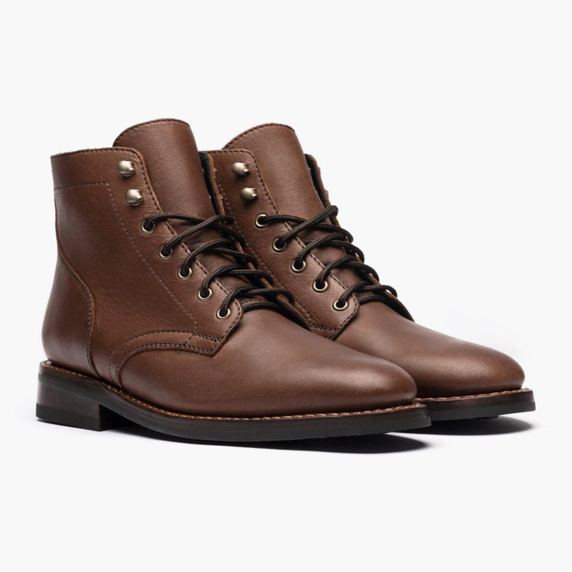 President Whiskey Leather Boots رجالي