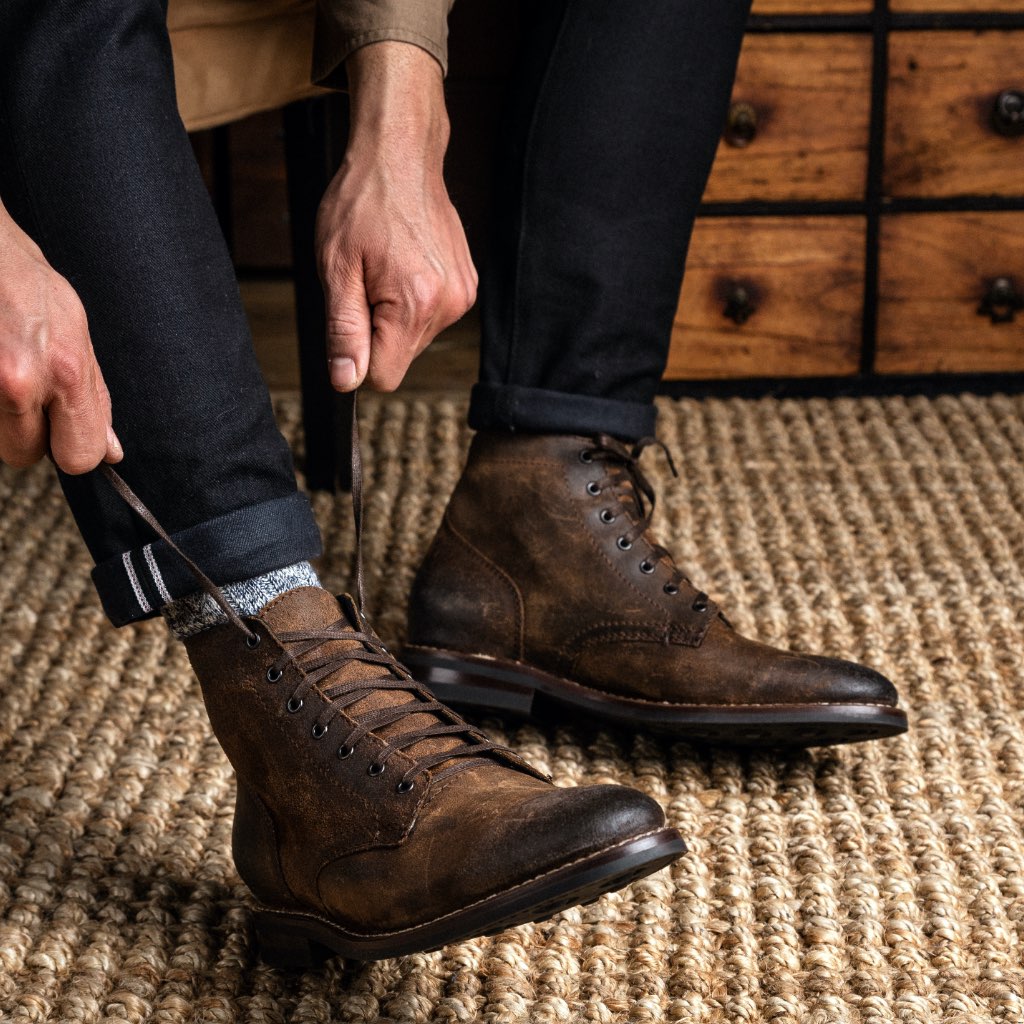 Styled On-Foot Perspective Demonstrating Ankle Fit & Silhouette on Model