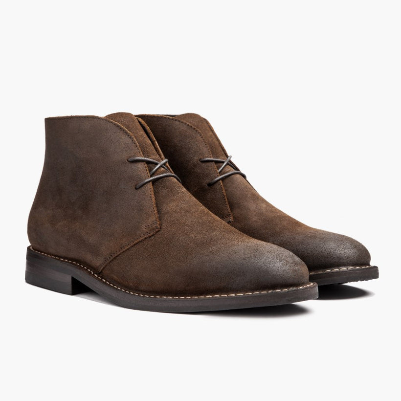 Scout Mocha Leather Boots رجالي