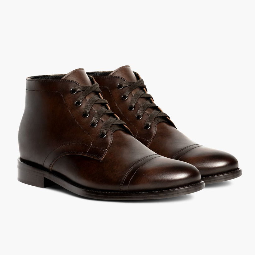 Cadet Rich Mahogany Leather Boots رجالي