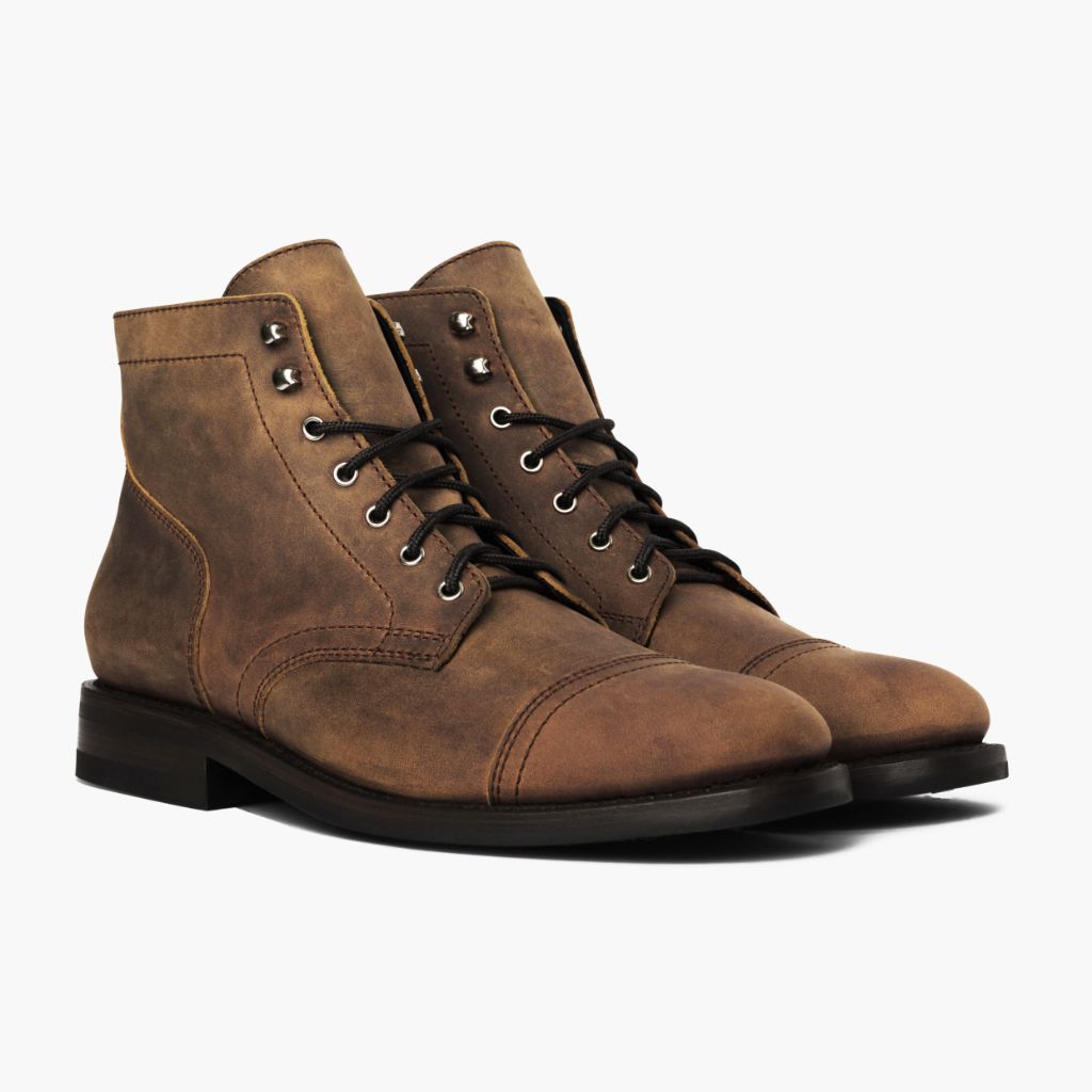 Captain Burnt Copper أحذية بوت جلدية رجالي in Classic Full-Grain Leather - عرض جانبي | شراء أونلاين عبر المتجر الرسمي