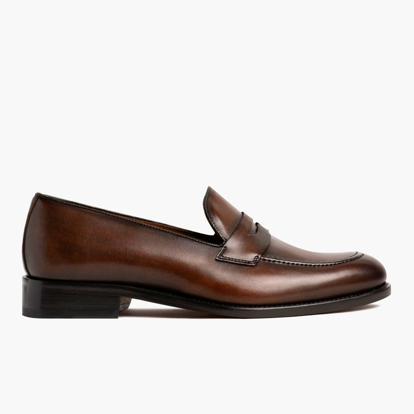 Lincoln Rich Mahogany Leather Sneakers رجالي