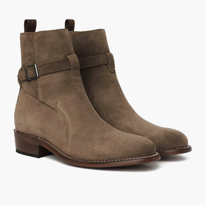 Rogue Taupe Leather Boots رجالي