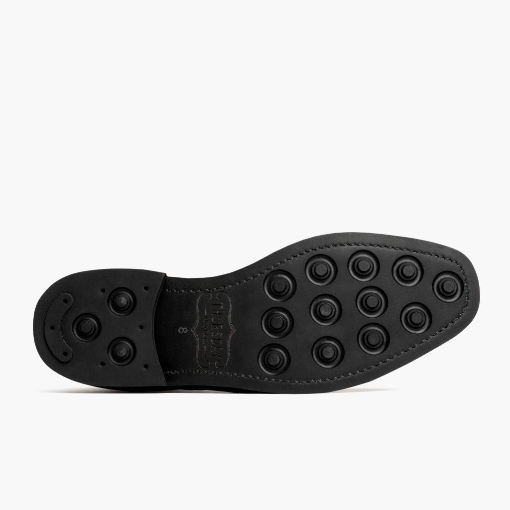 High-Traction Rubber Outsole & Lug Tread Pattern on Wingtip Color #77 أحذية بوت جلدية رجالي For Men