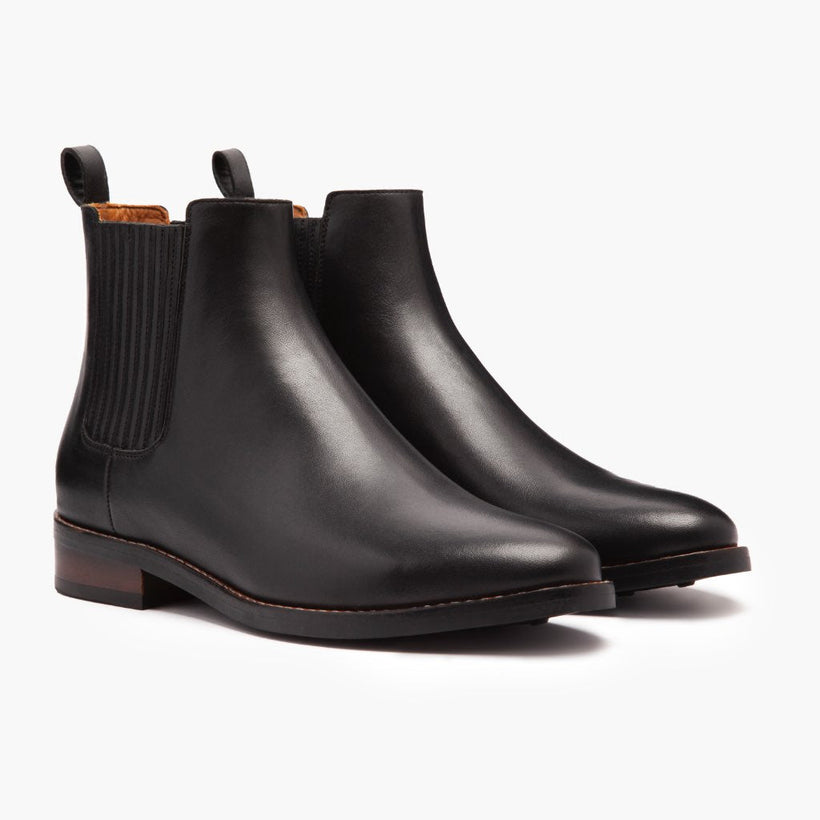 Dreamer أسود Leather Boots نسائي