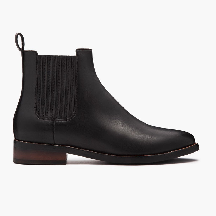 Dreamer أسود Leather Boots نسائي