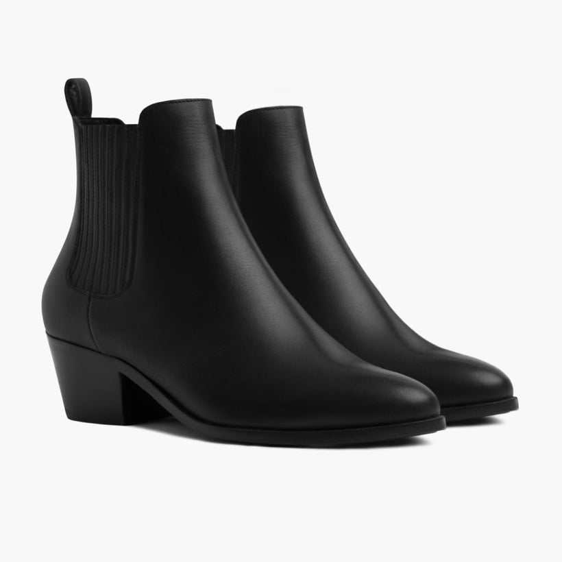 Dreamer Bootie أسود Leather Boots نسائي