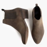 Dreamer Bootie Tobacco Leather Boots - Reinforced Heel Counter & Precision Double-Row Stitching Detail