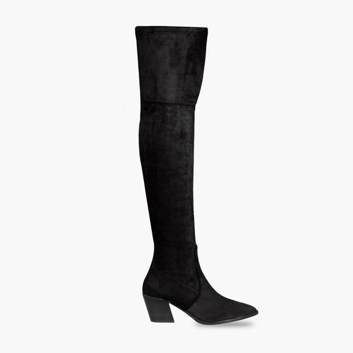 Tempest Black Leather Boots
