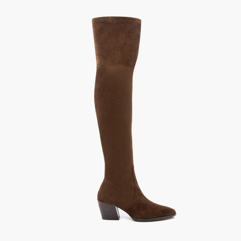 Tempest Espresso Leather Boots نسائي
