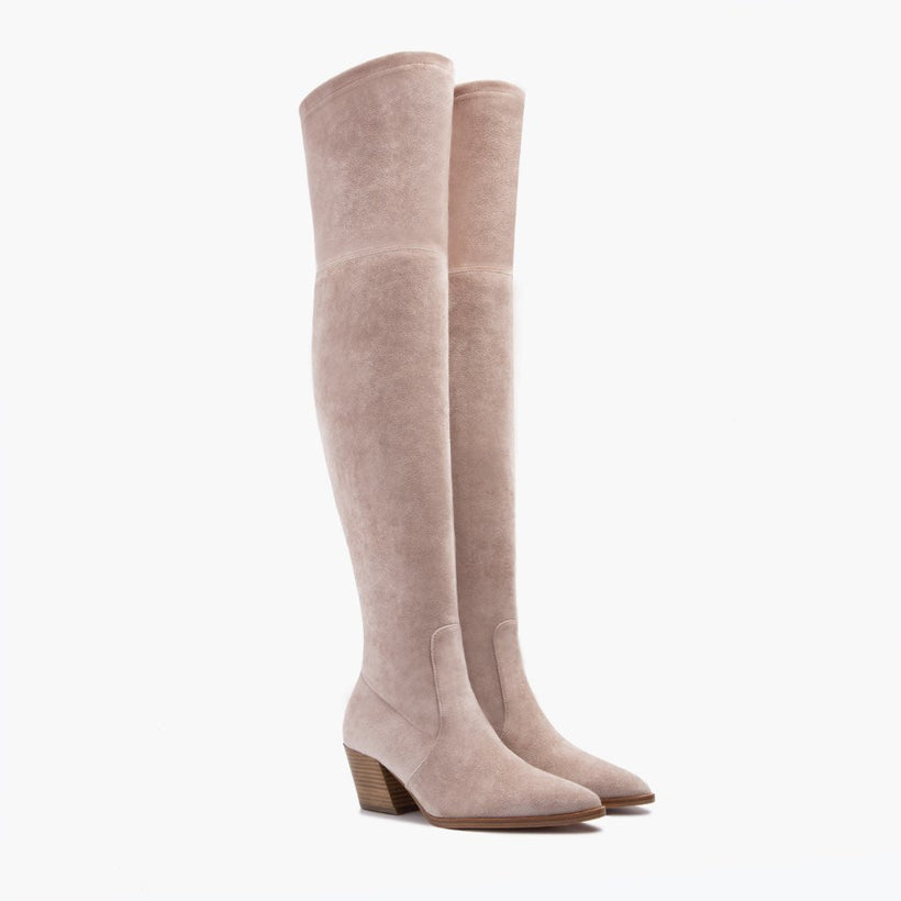 Tempest Sand Leather Boots نسائي