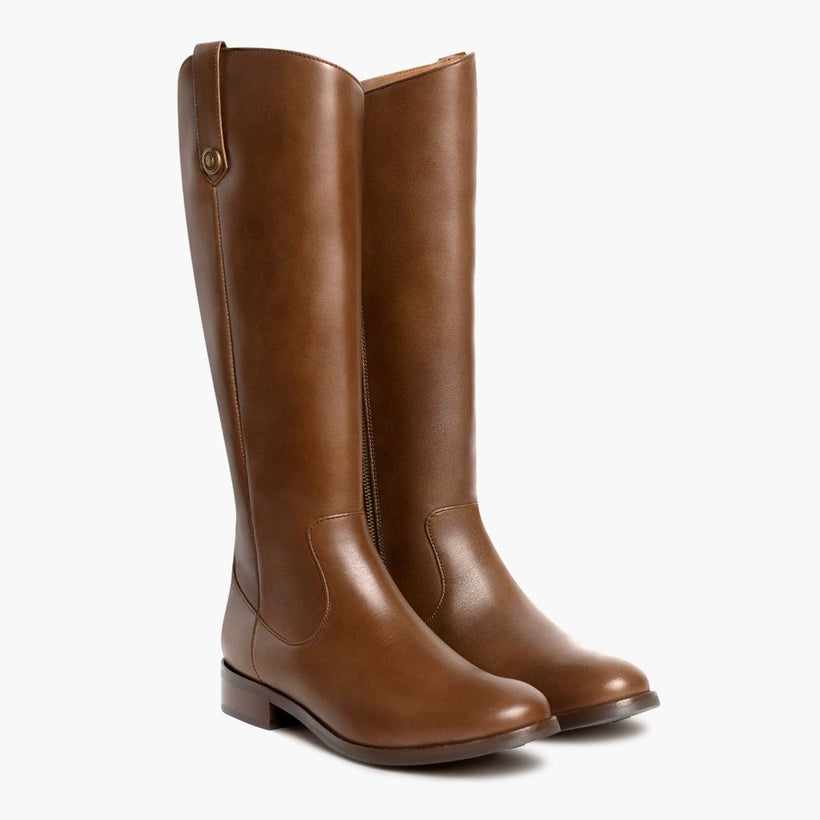 Crown Cuero Leather Boots نسائي