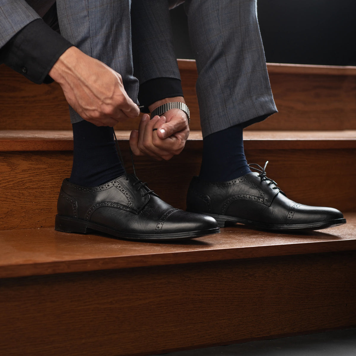 Orlaven Dirk Brogues أحذية ديربي جلدية كلاسيكية رجالي footwear image 10