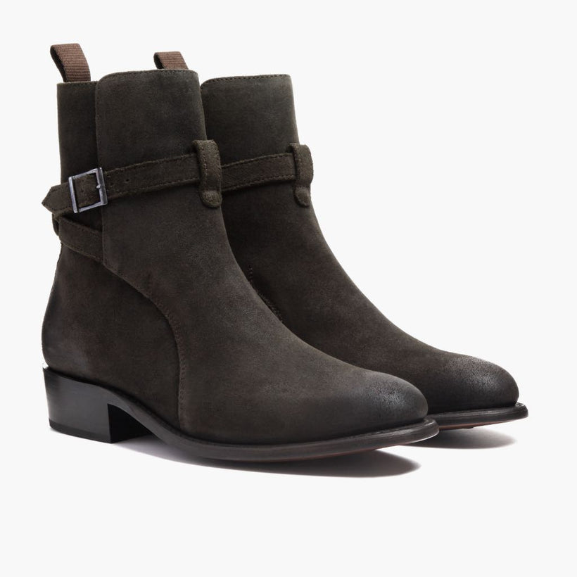 Rogue Dark Olive Suede Leather Boots رجالي