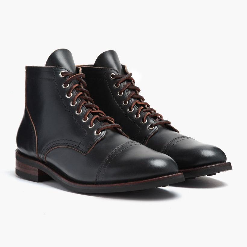 Vanguard Indigo Leather Boots رجالي