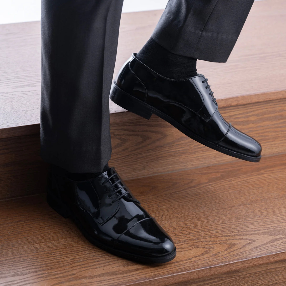 Orlaven Attorney Derby أسود أحذية جلدية كلاسيكية رجالي footwear image 10