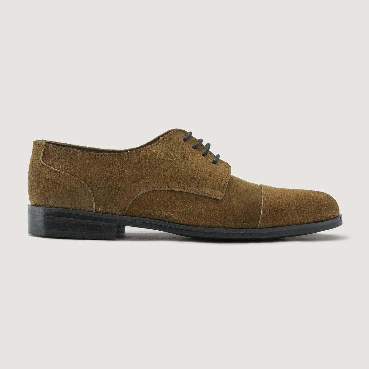 Brown Goatskin Suede Leather Shoes - بناء غوديير ويلت المتين وتفاصيل مقدمة الحذاء