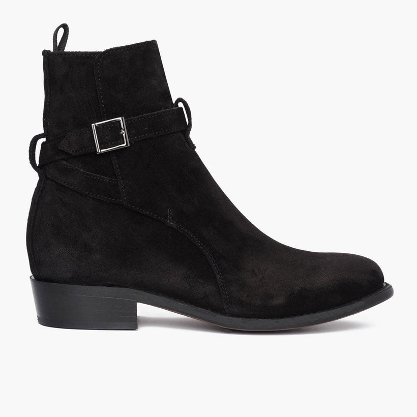 Rogue أسود Suede Leather Boots رجالي