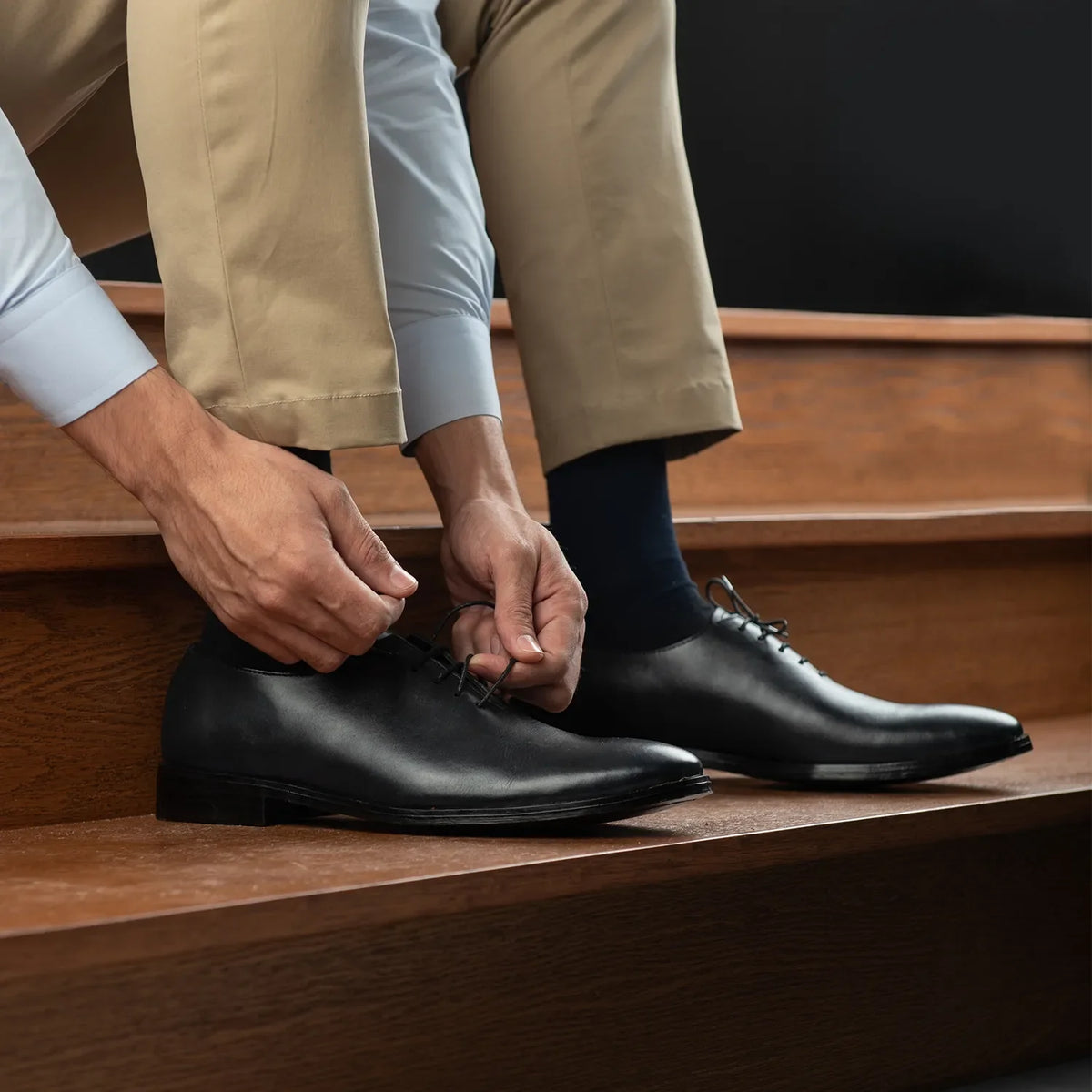 Orlaven Director Wholecut أسود أحذية جلدية كلاسيكية رجالي footwear image 10
