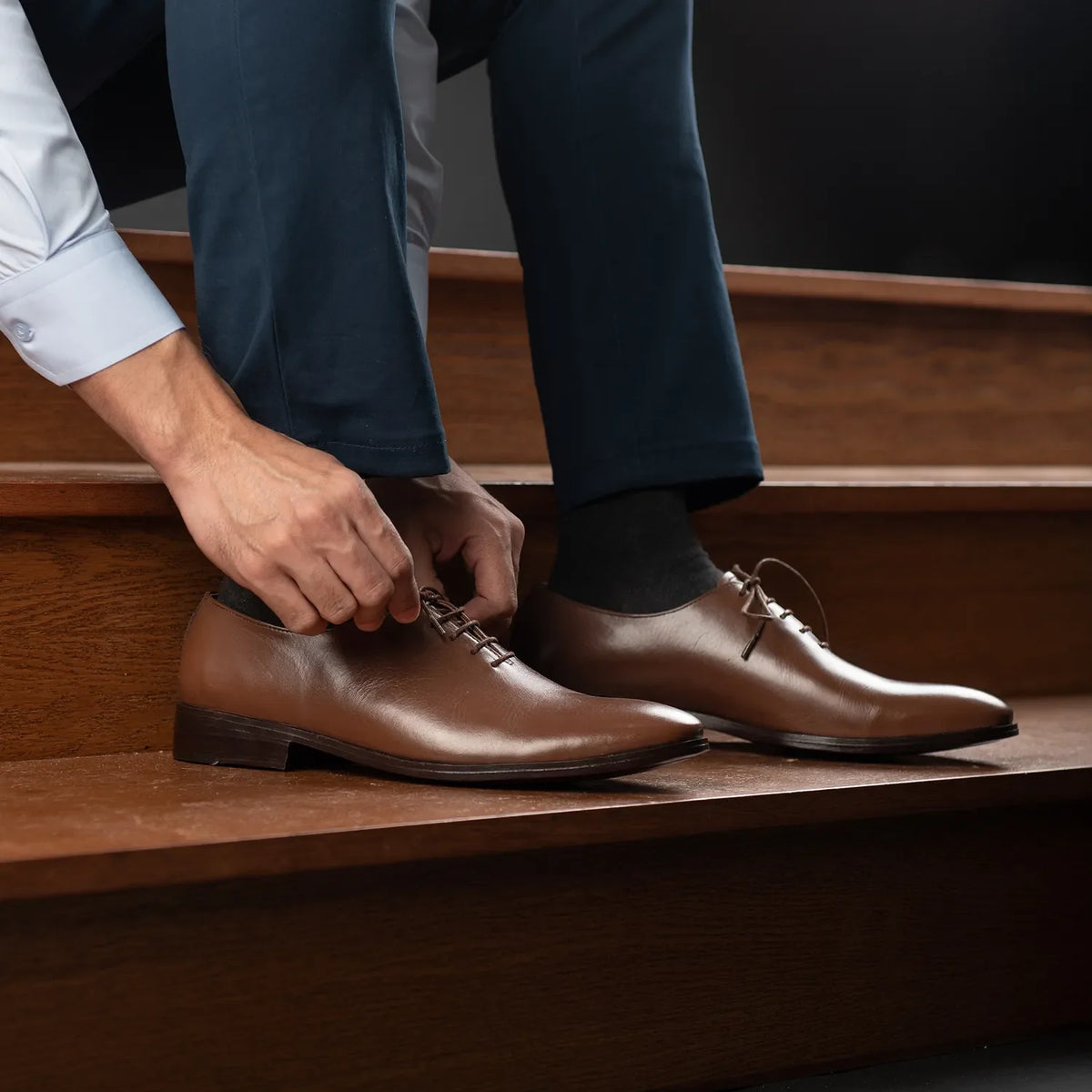 Orlaven Director Wholecut بيج تان أحذية جلدية كلاسيكية رجالي footwear image 10