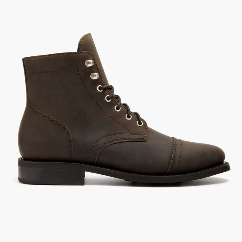 Captain Tobacco Leather Boots نسائي