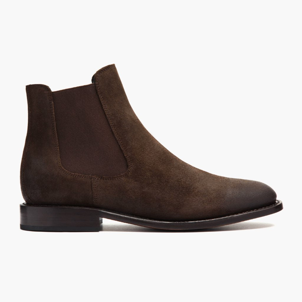 Dark Brown Full-Grain leather Boots - بناء غوديير ويلت المتين وتفاصيل مقدمة الحذاء