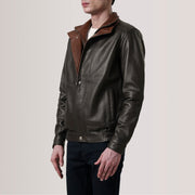 Alfred جاكيت بومبر جلد رجالي – alternate product view 3