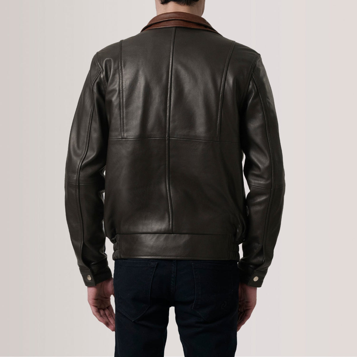 Alfred جاكيت بومبر جلد رجالي – alternate product view 5