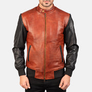 Avan جاكيت بومبر جلد رجالي – alternate product view 4