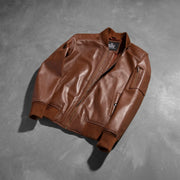 Bomia MA-1 جاكيت بومبر جلد رجالي – alternate product view 7
