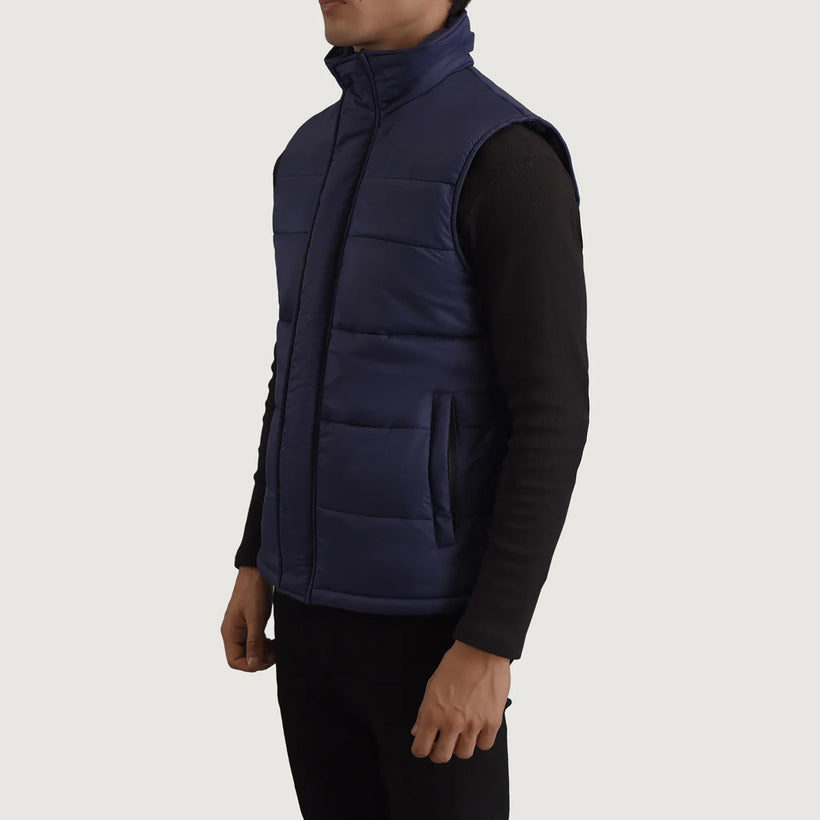 Bryan أزرق Puffer Vest رجالي