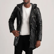 
Delvin Tan Leather Parka in Tan Brown Sheepskin Leather - عرض أمامي وقَصّة مفصلة أنيقة | شراء أونلاين عبر المتجر الرسمي